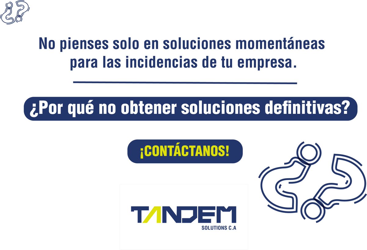 TandemVe's tweet photo. No te enfoques solo en las incidencias momentáneas que se presentan en tu empresa. Imagina lo que sería poder evitar problemas y obstáculos que pueden surgir el día de mañana y atacarlos a tiempo.

¿Crees que no es posible? Lo hacemos realidad por ti.

#TANDEMSOLUTIONS #SAP https://t.co/ijKERCe2MW