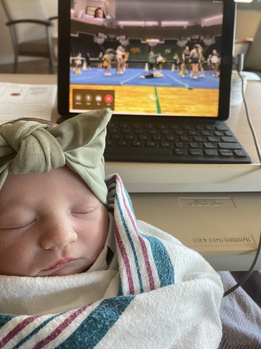 The newest <a href="/LionUpCheer/">Southeastern Cheer</a> fan dropped into a practice today!