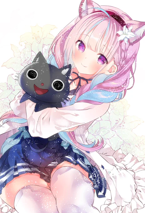 ちなみにほわほわさせてない色の状態のあくたん(*˘︶˘*).。.:*♡こっちもかわいすぎるだろーー(*˘︶˘*).。.:*♡#湊あくあ  #あくあーと #ホロライブ 
