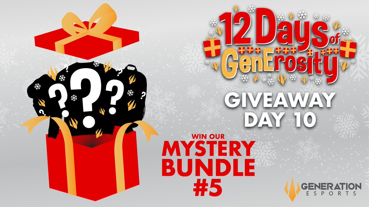 JoinGenEsports's tweet photo. Day 10 of giving back is our final mystery bundle!
It’s a better mystery than some of the games we’ve played! 😂
Earn entries to win by:
✅ Following
✅ Liking this post
✅ Tag a friend
✅ Retweet
Hurry! The giveaway closes at 12 AM PST!
#12DaysofGenErosity https://t.co/NAJk8Lhpys