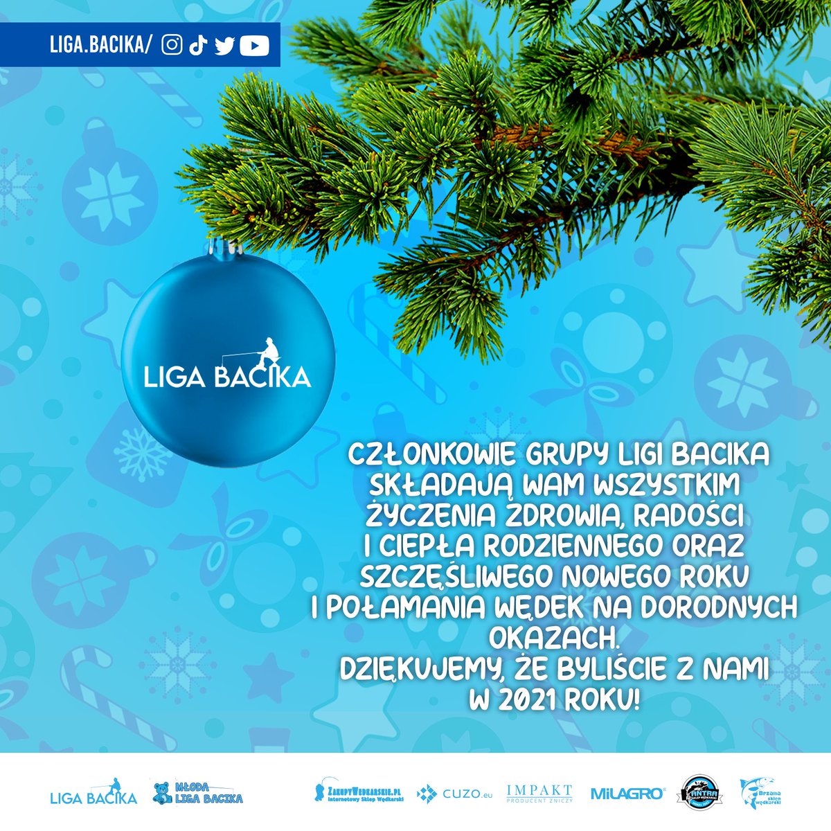 Ligabacika's tweet photo. Świąteczne życzenia 🌲
#wędkarstwo #pzworgpl https://t.co/HLij7dS1Zh