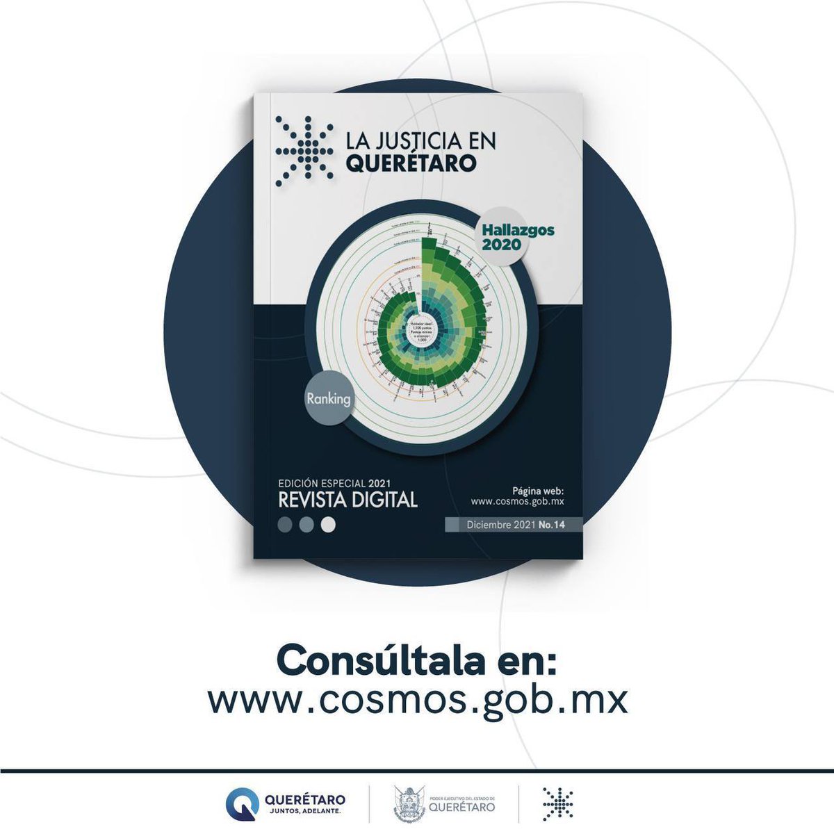 📣#EstrenoHoy | Ya está disponible la edición 14 de la Revista Digital "La Justicia en Querétaro"⚖️ Conoce los resultados con los que el Modelo de Justicia Penal de Querétaro trasciende y sitúa a nuestro estado como líder nacional 🇲🇽 en justicia penal.

👉🏽 bit.ly/RevistaCosmosD…