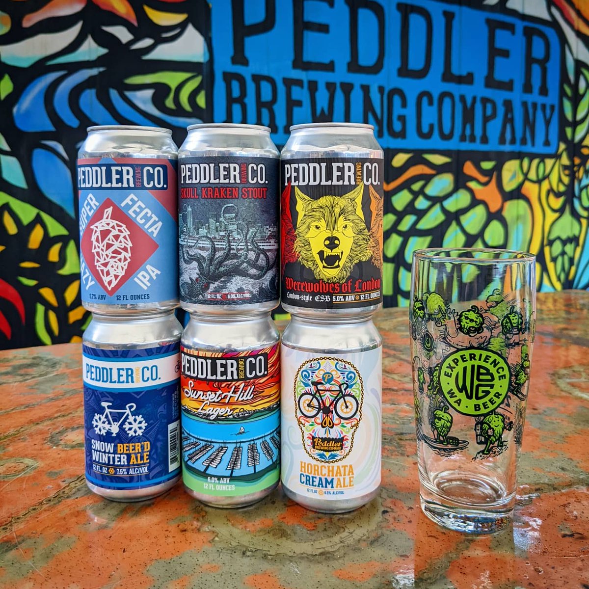 🎄Special: Free WA Beer glass with purchase of a 6-pack, while supplies last! Get 1 style, or mix &amp; match cans!

🎄Event: Home Alone movie, Th at 7pm!

🎄Hours:
Wed 12/22: 4-10
Th 12/23: 4-10, @smokestacklightningbbq food truck
Fri 12/24: Closed
Sat 12/25: Closed
Sun 12/26: 12-8