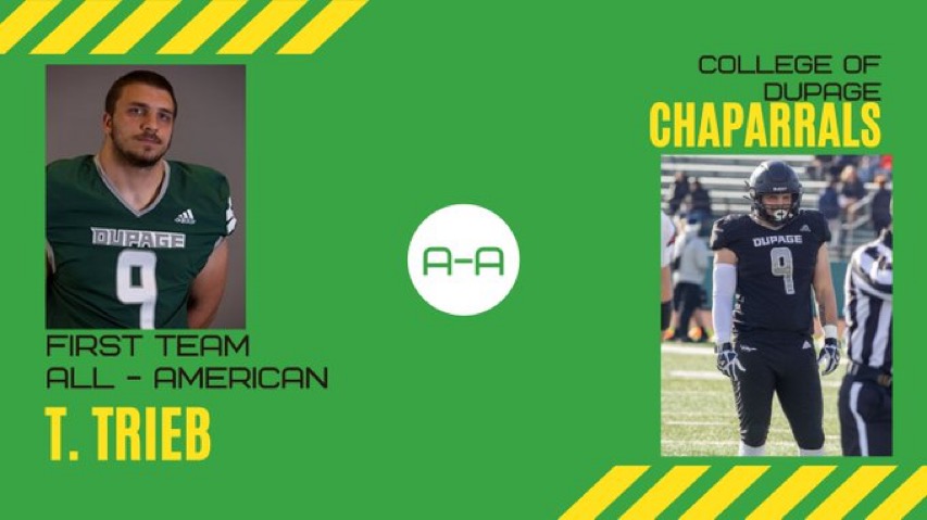 1st Team ALL AMERICAN

<a href="/TomTrieb3/">Tom Trieb</a> 

The 6'3 265 DE could not be blocked all season. 14 sacks and 25 TFL's TRIEBBBBB lived in opponents backfields. Explosive off the edge,  Tom will be playing for <a href="/MeanGreenFB/">UNT Football</a> this upcoming season! 

hudl.com/profile/152407…
