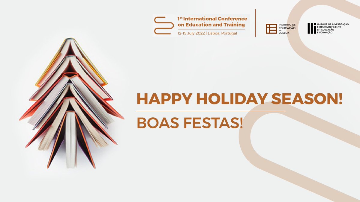 icet2022's tweet photo. 🔔  The Organising Committee wishes you Happy Holidays and hopes that we will meet you, between 12 to 15 July.

A Comissão Organizadora vem endereça-vos votos de Boas Festas na expetativa de que nos encontremos, entre 12 e 15 de julho.

#ieulisboa #institutodeeducação #icet2022 https://t.co/e7bE5sdgMq