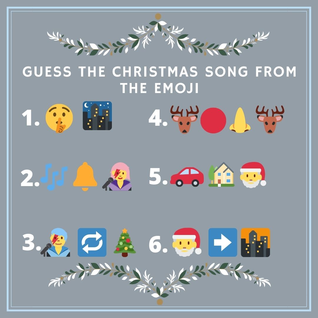 rapidcabs's tweet photo. Can you guess the Christmas song from the emojis? ๐
Tweet us your guesses below! โฌ๏ธ
#RapidCabs #Christmas #Puzzle https://t.co/p6z4QHr4M9