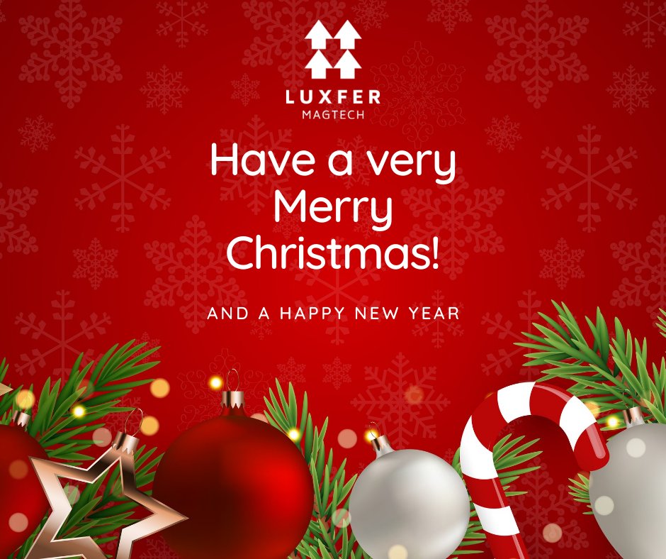 LuxferMagtech's tweet photo. Happy Holidays to our customers, our associates and their families. We will be closed on Thursday December 23rd, Friday December 24th and Friday December 31st https://t.co/27c404XtlT