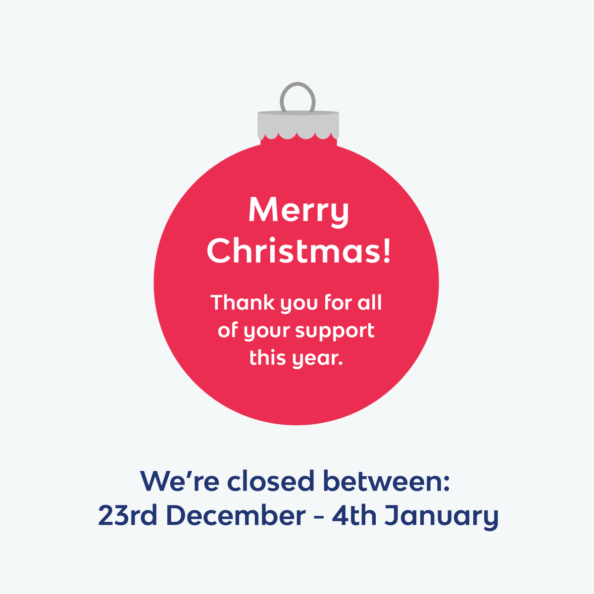 Thank you to all of our fantastic clients for another wonderful year working together. We hope you all have a fantastic Christmas and look forward to continue working with you in 2022! 🎅

Please note: Our office will be closed between 23rd December to the 4th January.