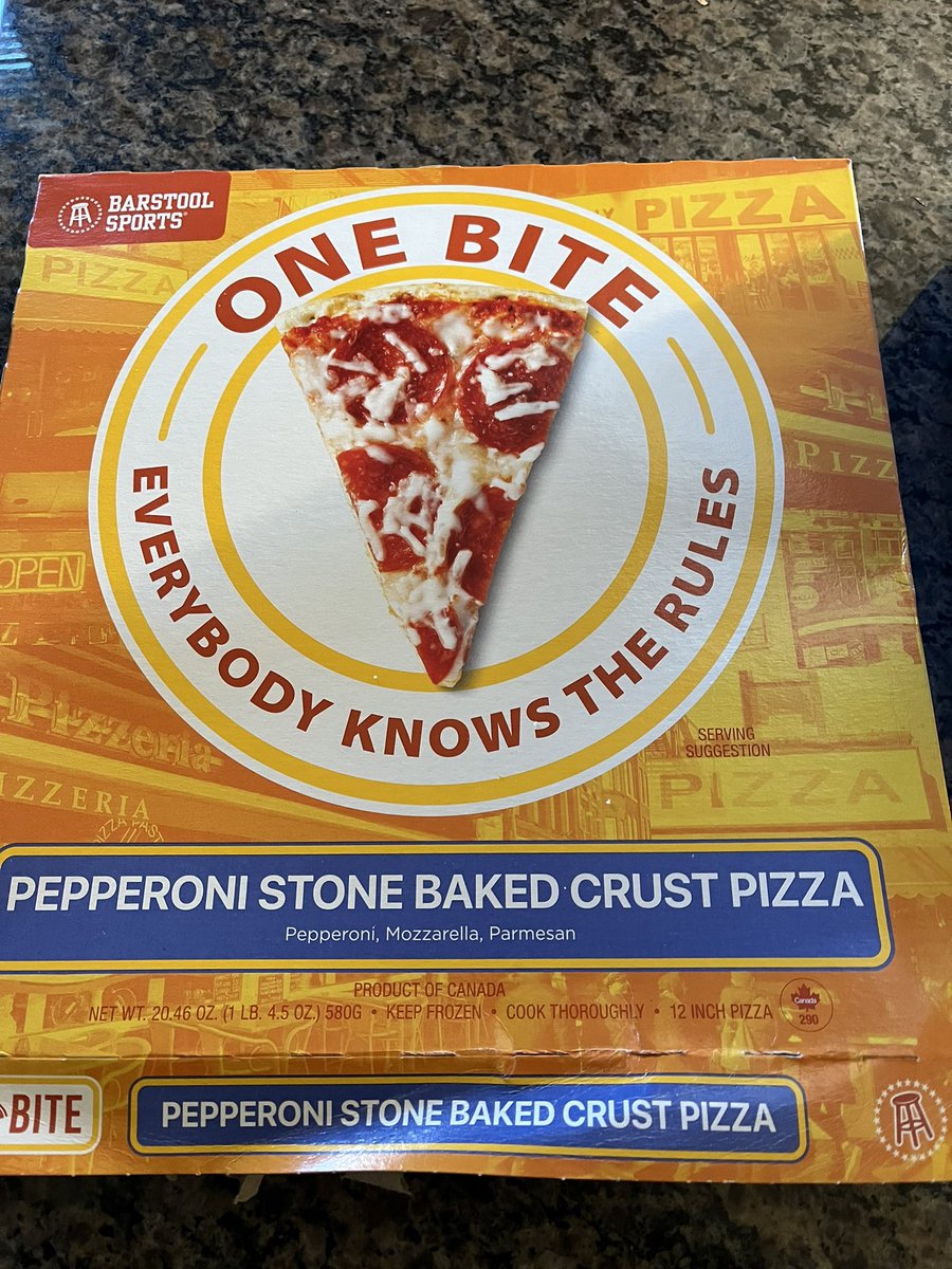 rco1982's tweet photo. @stoolpresidente @onebite #onebitepizza pretty dang good solid offering @barstoolsports https://t.co/zrEVrNLoUe