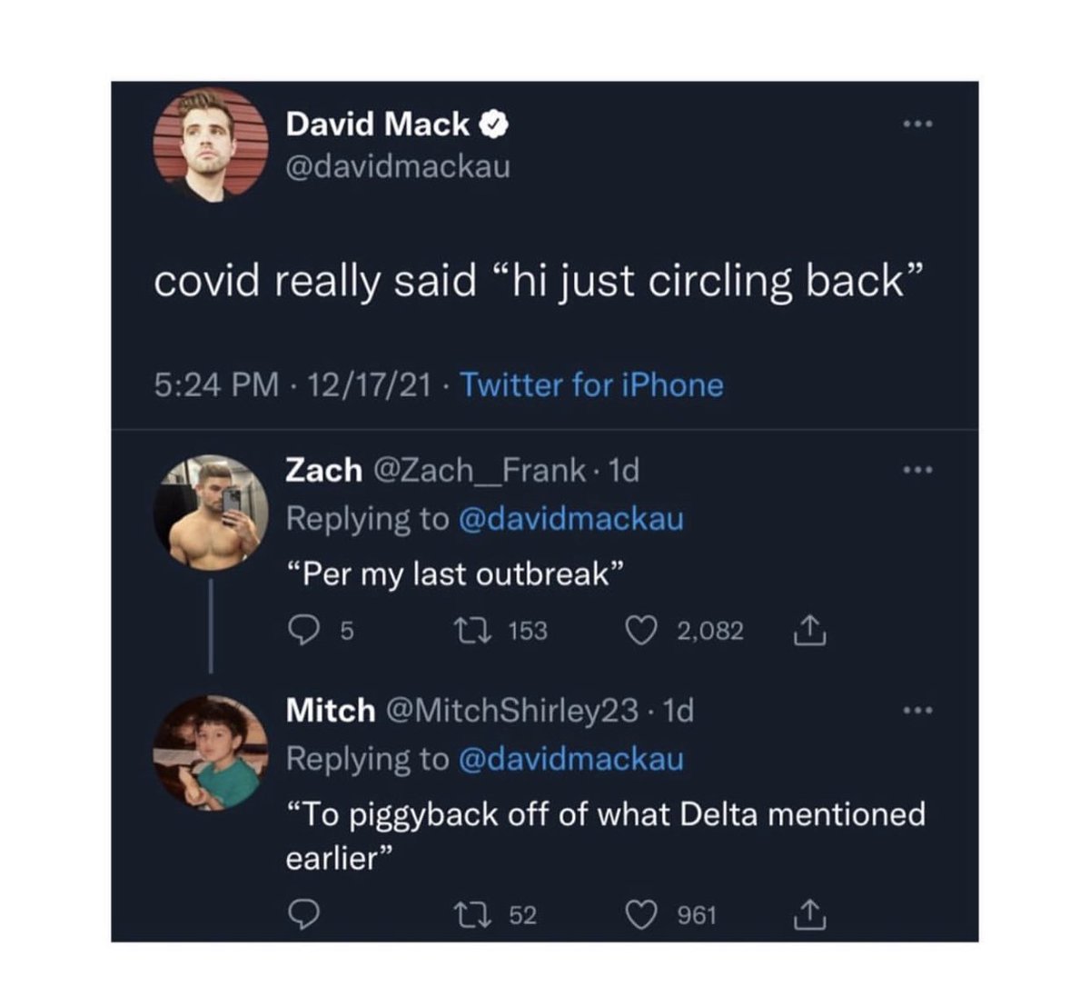RheanneScott's tweet photo. Because if we aren’t laughing, we’re crying right now #COVID #circleback #multipletouchpoints https://t.co/6aDxUzt6Dp