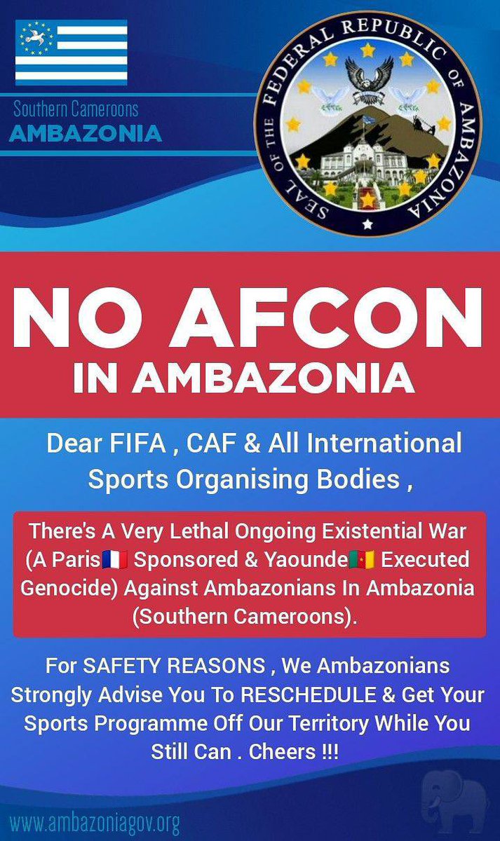 <a href="/LeahHardingAJE/">Leah Harding</a> <a href="/ilariallegro/">ilaria allegrozzi</a> #TotalEnergiesAFCON2021 is banned in #Ambazonia where #Genocide is ongoing! 
 <a href="/Equipe_TN/">Tunisia National Team 🇹🇳</a> <a href="/ftf_de/">FTF - Fédération Tunisienne de Football</a> <a href="/ftf_officiel/">ftf.org.tn</a> <a href="/CAF_Online/">TotalEnergies AFCON 2025</a> <a href="/equipedumali/">Équipe du Mali</a> <a href="/MALI3350/">MALI</a> <a href="/CAF_Media/">CAF Media</a> <a href="/mauritaniefoot/">Lassana Camara</a> <a href="/Official_NFA/">NFA</a> <a href="/PresidentBio/">Barram</a> <a href="/SLFA_sl/">Sierra Leone Football Association</a>  <a href="/slfaofficial/">SLFA</a> <a href="/FootballGambia/">Football Gambia</a> <a href="/gambia_football/">Gambia Football Federation</a> <a href="/BarrowPresident/">President Barrow</a>
