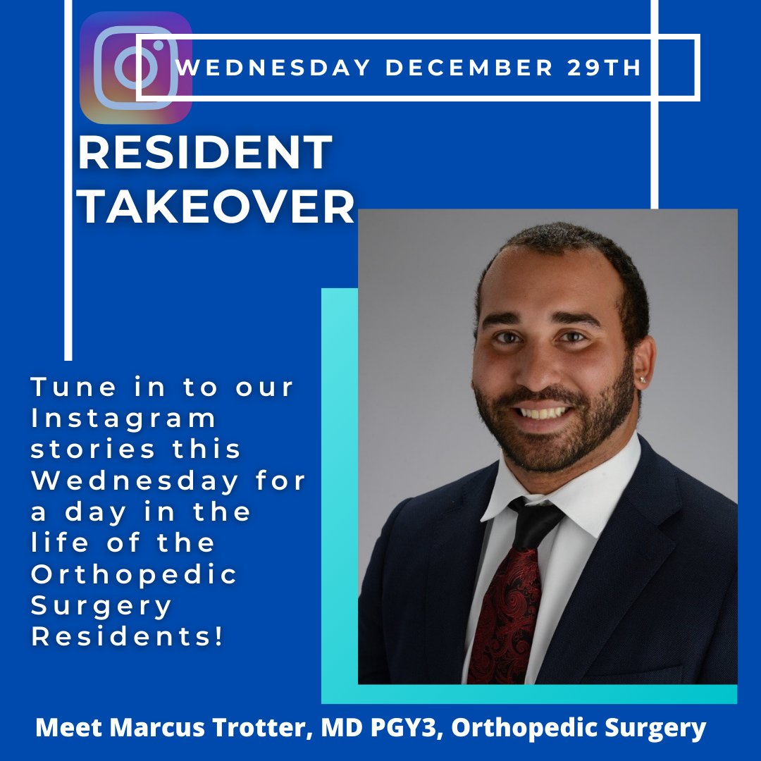 KUMC_GME's tweet photo. Tune in Tomorrow to our Instagram Stories https://t.co/vBV04KAwmW for another RESIDENT TAKEOVER!  This times its the 
@KOrthores residents turn. Learn what makes KUMC and KU Ortho so GREAT! @nrmp @SNMA #kugme2021 #kumcresidents #residenttakeover @acgme @MedTwitter @princevytas https://t.co/tf2Py30oF4