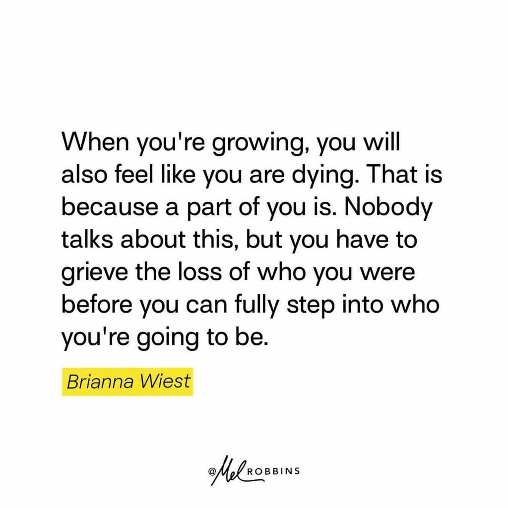 CookiesandDonut's tweet photo. #Repost @melrobbins
・・・
Growing also includes outgrowing. That means you have to shed parts of yourself and your life to make room for the future version of yourself.

I love this so much @briannawiest https://t.co/JGa4HjrQXX