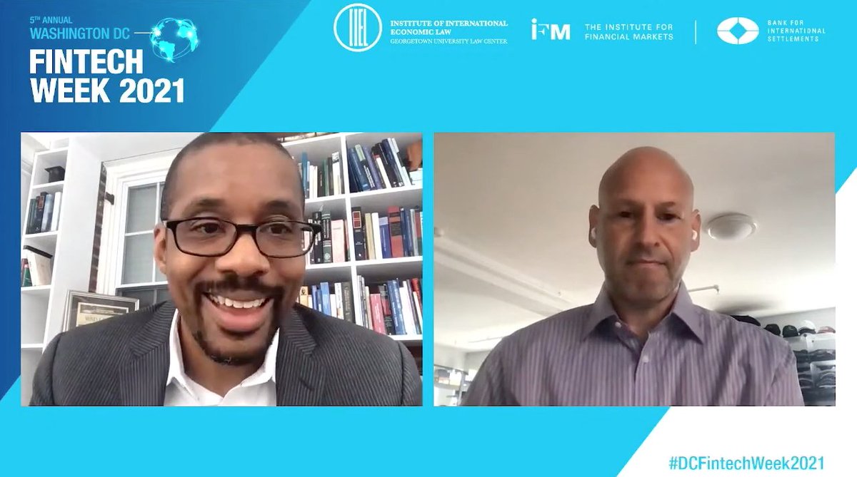 GtownLawIIEL's tweet photo. #FintechFriday is here early this week! Sit in on a conversation with our Director @ChrisBrummer and Joe Lubin as they discuss what Ethereum looks like a world of maturing CBDCs. #DCFintech 

https://t.co/s581RZ8Hi7 https://t.co/KgbFTjxDLI