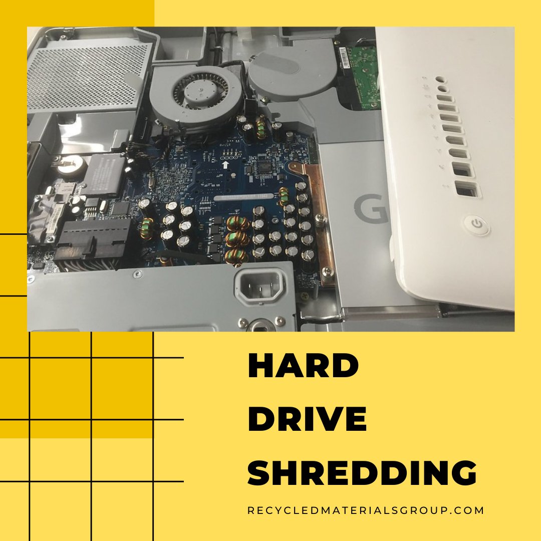 We know that #harddriveshredding is dangerous to attempt on your own.  Send your used hard drives to a trusted electronics recycler like RMG, and we can guarantee complete #datadestruction without any environmental harm. 

Learn more at our page here: ow.ly/66KH50HgIi3