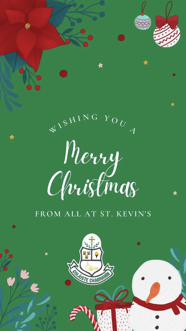 StKevinsHSCL's tweet photo. Thank you to all the families we work with have a wonderful Christmas 🎄🎅♥️ https://t.co/pw49DRyZe3
