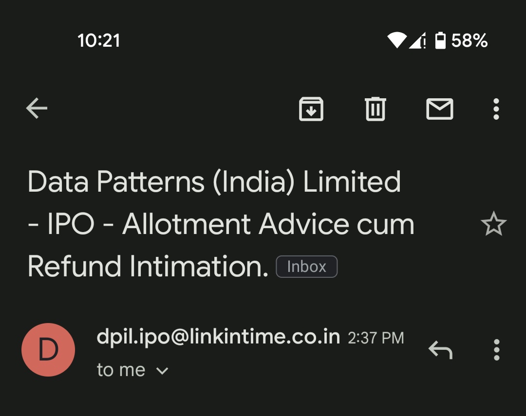 techcubemithun's tweet photo. Me after getting IPO refund/revoked status: साला ये दुख काहे नहीं खतम होता बे 🤣
#IPO #DataPatterns #datapatternIPO #revoked https://t.co/ciEKu8EW4y