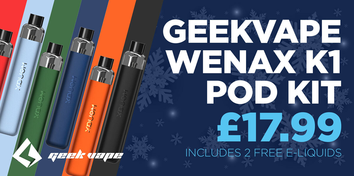 Vapable's tweet image. The GeekVape Wenax K1 pod kit is the ideal option if you are looking for a compact kit to use on the go!

vapable.com/product/geekva…

#eliquid #ejuice #vapefam #vaping #vapenation #vapeon #vapedaily #vapecommunity #vapelife #vapers #vape #vaper #vapefamily #vapeshop #vapedeals