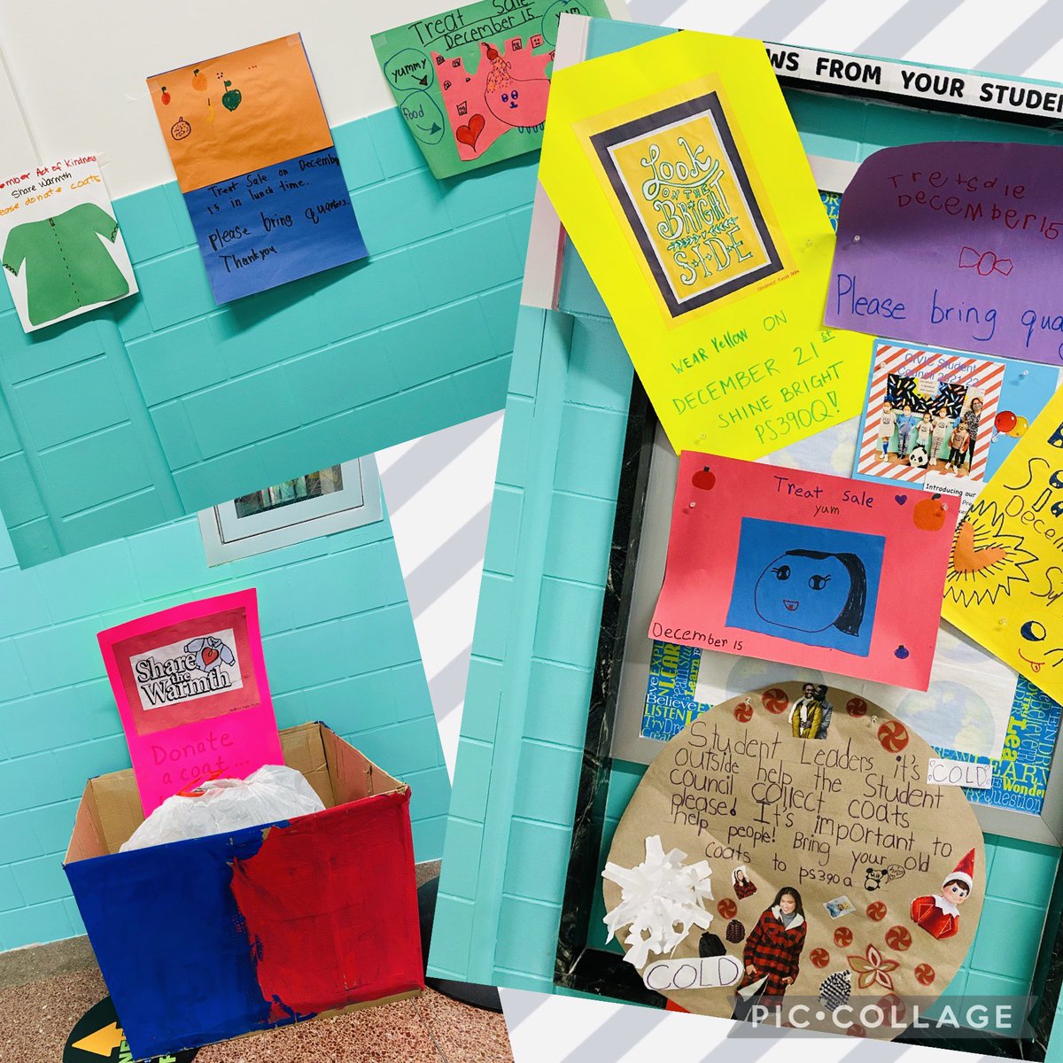 PS390Q's tweet photo. Let’s Make a Difference! Thank you to our Student Council and PS 390Q Families for supporting this campaign: Keep Our Community Warm! #MakeADifference #DevelopLeadInspire #BeTheChange https://t.co/Gc607MIZUp