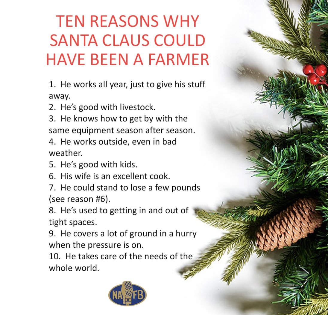 I couldn't agree more <a href="/NAFB/">NA🎙FB</a>! I've always felt like Santa Claus and I had a lot in common.
