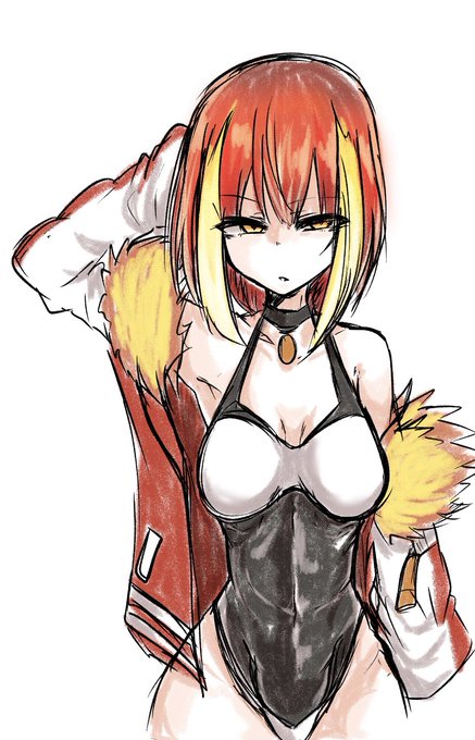 テッカちゃんrkgk  腹筋が描きたすぎて前で結んでるやつ忘れた 