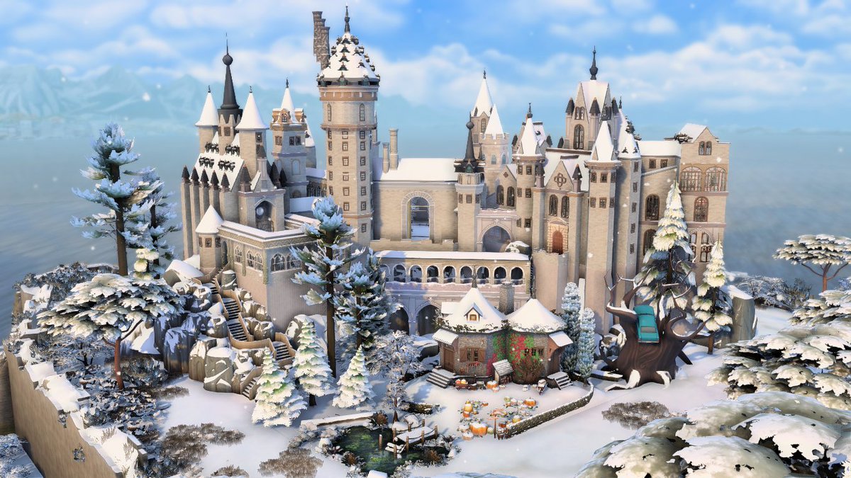 giuliabuilds's tweet image. Went in game and took some wintery screenshots of my version of Hogwarts and I'm in love 🥺😭
This is 100% my favourite build I've ever made, no questions (no CC)