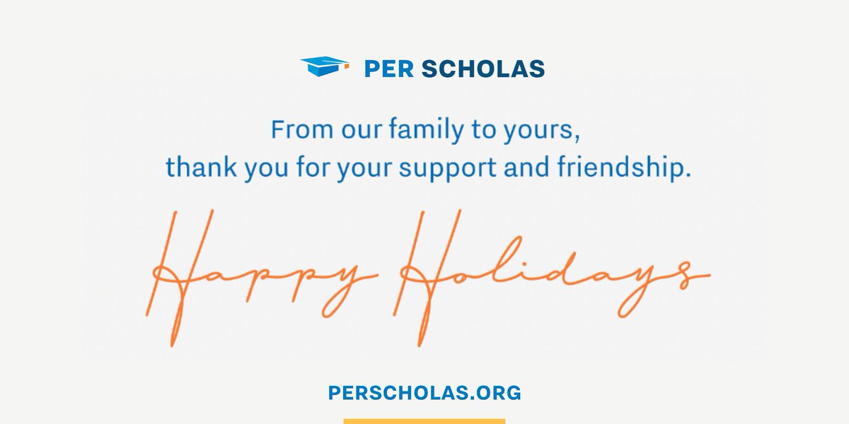 On behalf of the Per Scholas family, we wish you a wonderful and restful holiday break! 
#happyholidays