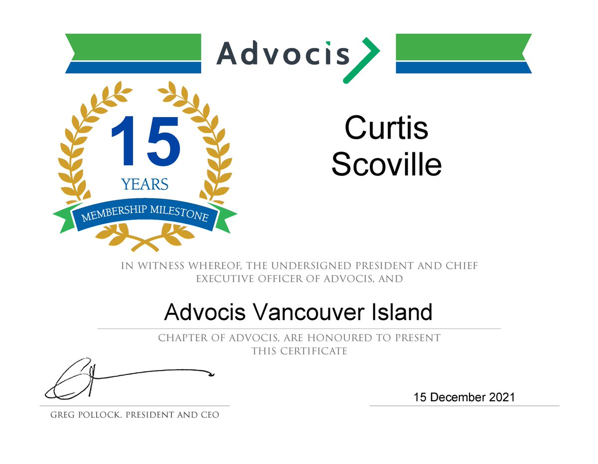 AdvocisVI's tweet photo. Congratulations to Curtis Scoville, Shawn Fetter, &amp; Tami Romanchuk on celebrating 15 years as members of @advocis!!
#memberdecember #membershipmilestone #advocis #advisorscare https://t.co/lW4XubGGIP
