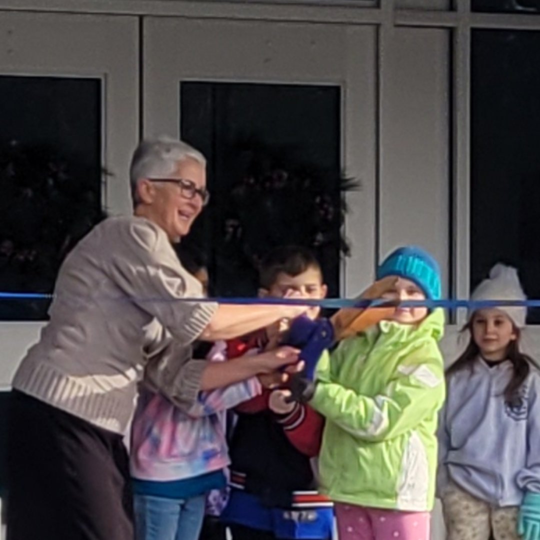DrMelloAsstSup's tweet photo. Ribbon cutting @burrellelem to celebrate the official reopening after long-awaited renovations. So much pride, joy &amp; gratitude to all involved. It was bittersweet to have Mrs. McCarthy do the honors before she departs for a well-deserved retirement! Congratulations! #theboro02035 https://t.co/j1lqEjc2Dm