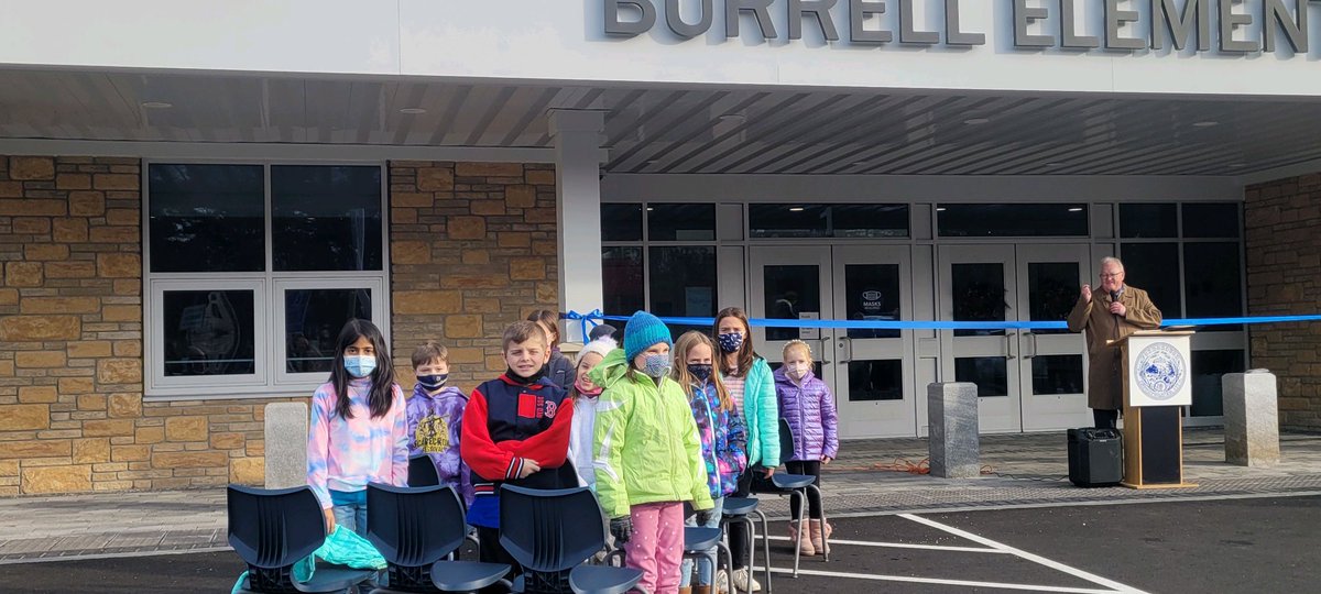 The official ribbon cutting of the Mabelle M. Burrell Elementary School’s renovation and addition project! Thank you to the Town of Foxborough, tax payers and all those that supported this project. The school is beautiful! ⁦<a href="/burrellelem/">Burrell Elementary</a>⁩ #theboro02035