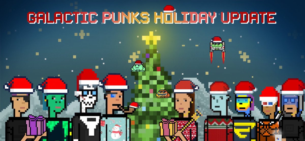 The <a href="/galactic_punks/">Galactic Punks</a> holiday update! 🚀🎄🍹☃️

📖 bit.ly/3Fn8Nog

Join us as we recap all that has happened in 2021, the year of 🌕, with lots of #GalacticDAO updates &amp; alpha 👀

#GalacticPunks - what were some of your favourite moments of the year? 👇