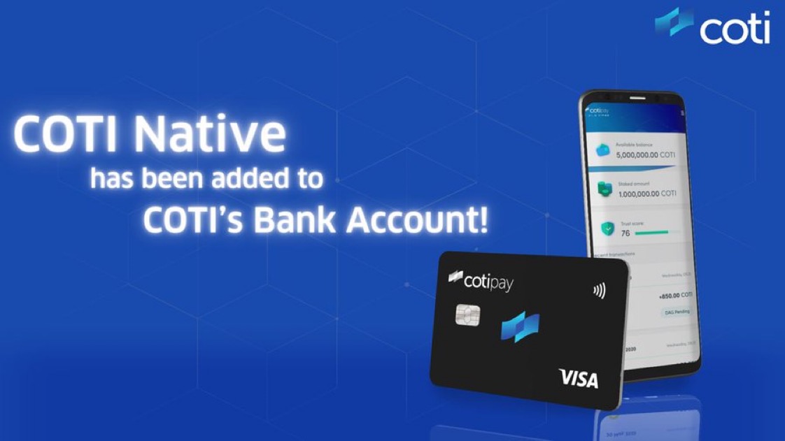 yoyodexnews's tweet photo. COTI Native, #COTI  banka hesabına eklendi. https://t.co/qvWK9jKUAL