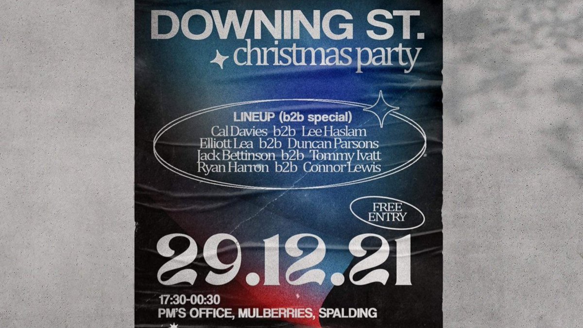 It’s party time!!!

You are all invited to the Downing Street #Party at #MulberrysBar, Spalding!

🥳 Wednesday 29th December
🥳 5.30pm to 12.30am
🥳 Free Entry

*NHS COVID pass (2 jabs) or proof of negative lateral flow required*

#wine #cheese #downingstreetparty