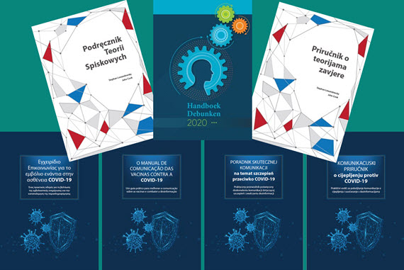 Titles of translated versions of The Debunking Handbook 2020, The Conspiracy Theory Handbook and The COVID-19 Vaccine Communication Handbook
