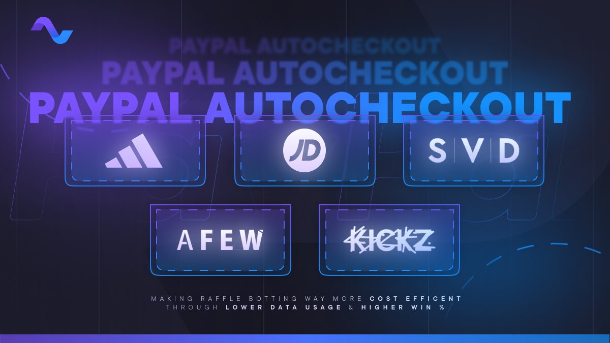 Paypal Autocheckout 

Dont ever waste your time with manual paypal entries ever again 🏃💨

Another step making RaffleBotting as profitable &amp; easy as ever
Retweet for a chance to try it our yourself ♻️