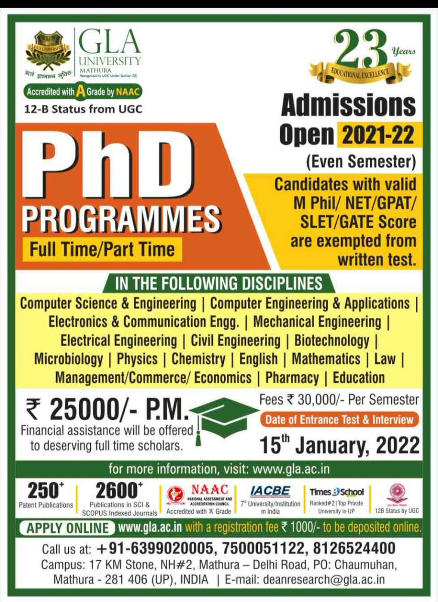 hgupta84's tweet photo. I will be starting as an Assistant Professor. And, my research interest is in identifying biomarkers of infectious diseases. If you are looking for a Ph.D. position in the same field so get in touch and also explore this programme 👇 https://t.co/psiwboCOa2