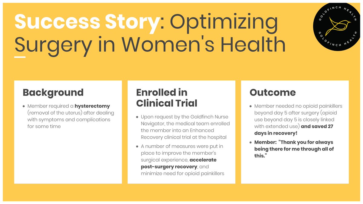 This week's Success Story comes from Women's Health.

Did you know that women are 40% more likely than men to become newly persistent users of opioids following surgery?

#surgery #opioids #hysterectomy