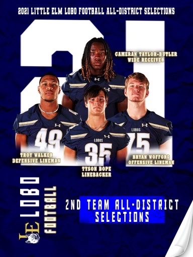 5-6A All-District 2nd Team Offense/Defense!