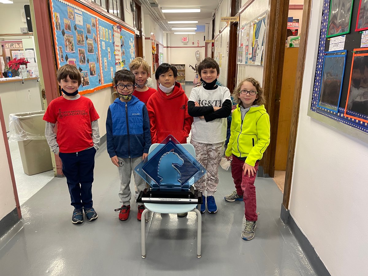 PS10Brooklyn's tweet photo. The national championship trophy has made its way home to PS10 πβοΈπ @ICNBrooklyn @icnnyc #ps10bk https://t.co/vkGsPR5lhW