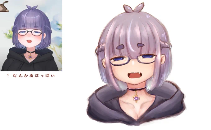 #Chimurium良い感じのss取れたけどうまく再現できなかった+差分 
