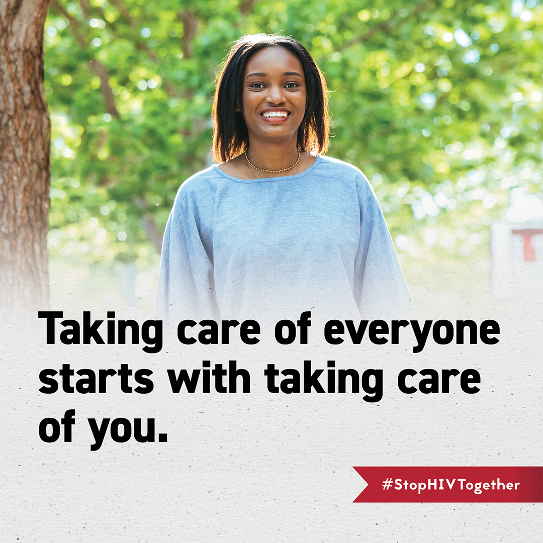 We know that you take care of everyone else, #PrEP is a great way take care of yourself and prevent #HIV. #StopHIVTogether #PrEPForHer #ShesWell