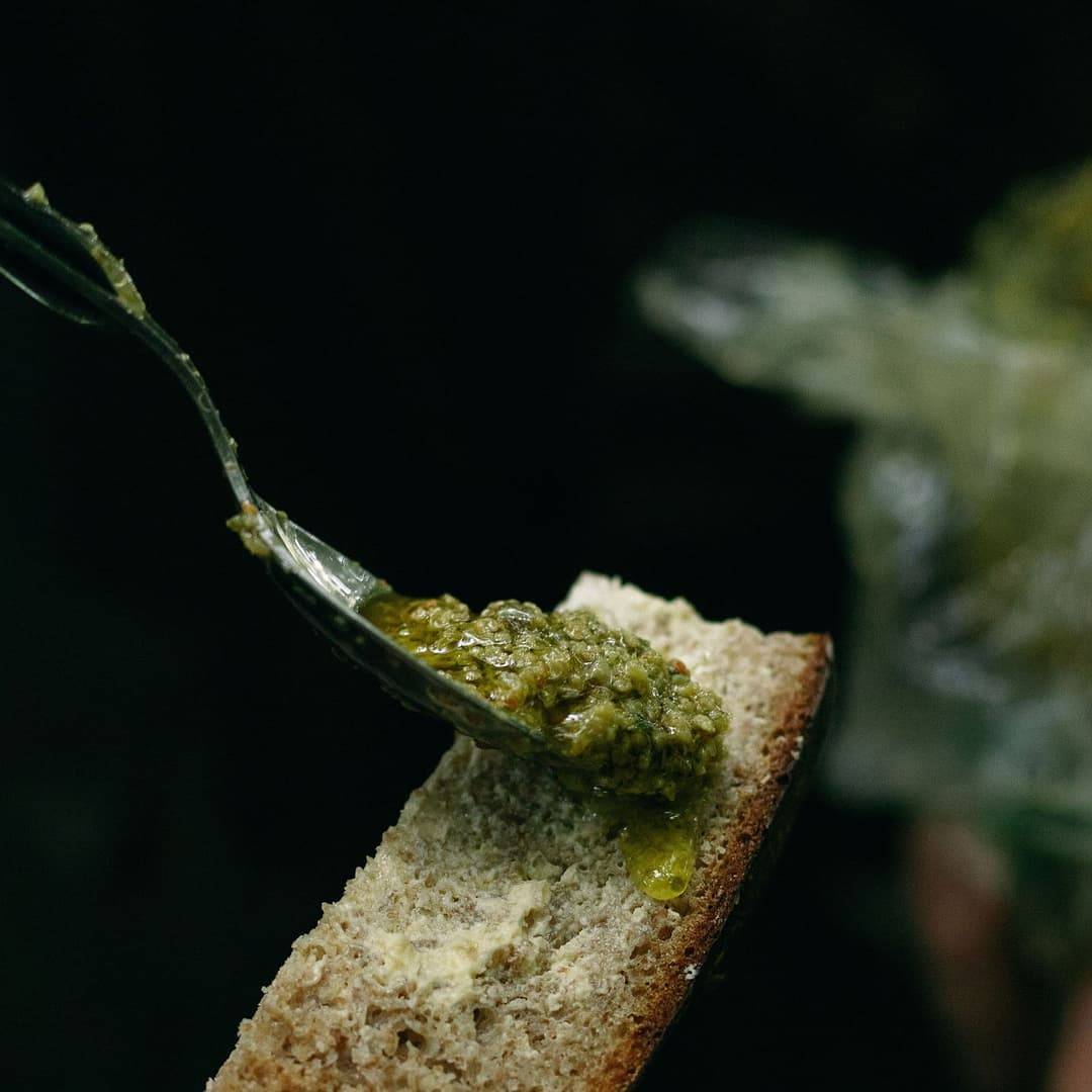 Wild greens tapanade, one of our events favourite tasters. It's such a versatile recipe it can be built up pour of almost any wild ingredient.

From seaweed tapanade to mushroom tapanade and of course wild garlic and nettle tapanade.

What would you have in yours?