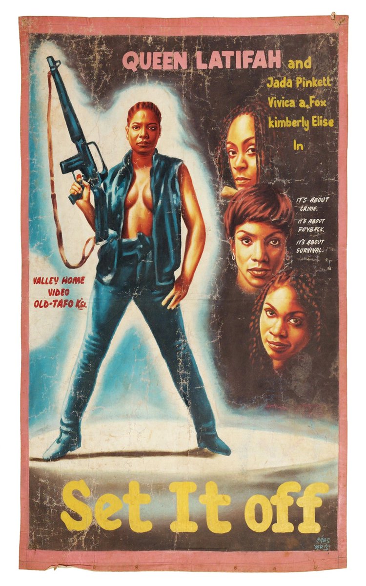 goodbreedfilms's tweet photo. Hand Painted movie posters from Ghana 1990s https://t.co/XqBHeQEAf6