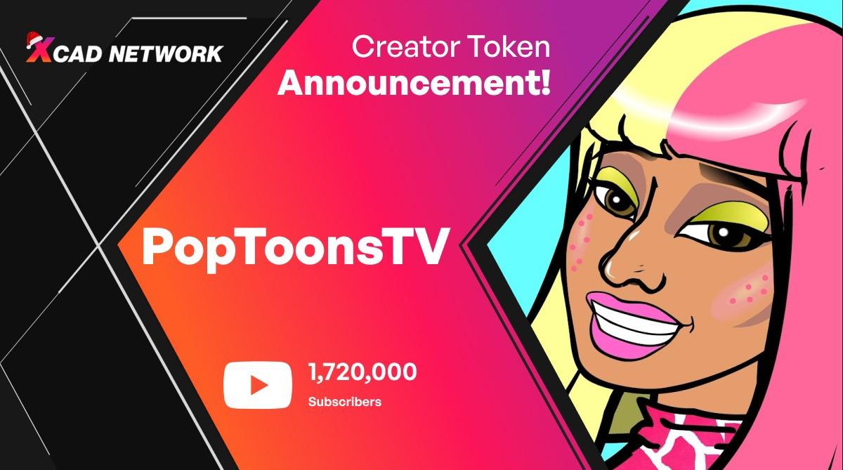 XcademyOfficial's tweet photo. PopToonsTV who have over 1,720,000 Subscribers &amp; are known for their cartoon animations, will be issuing their own Fan Token on $XCAD!

So who wants a sneak peek at the CLO Launchpad 🧐

$XCAD $ZIL

#Watch2Earn https://t.co/d12by71FnS