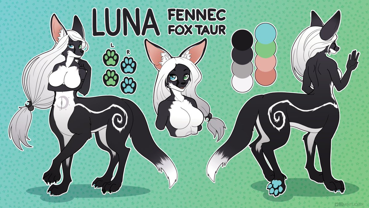 mintlicker's tweet photo. commission alt - my first ever ref sheet and my first taur :>
#furry #furrytaur #commission #refsheet #foxtaur #fennecfox #characterart https://t.co/aRyskGTriy