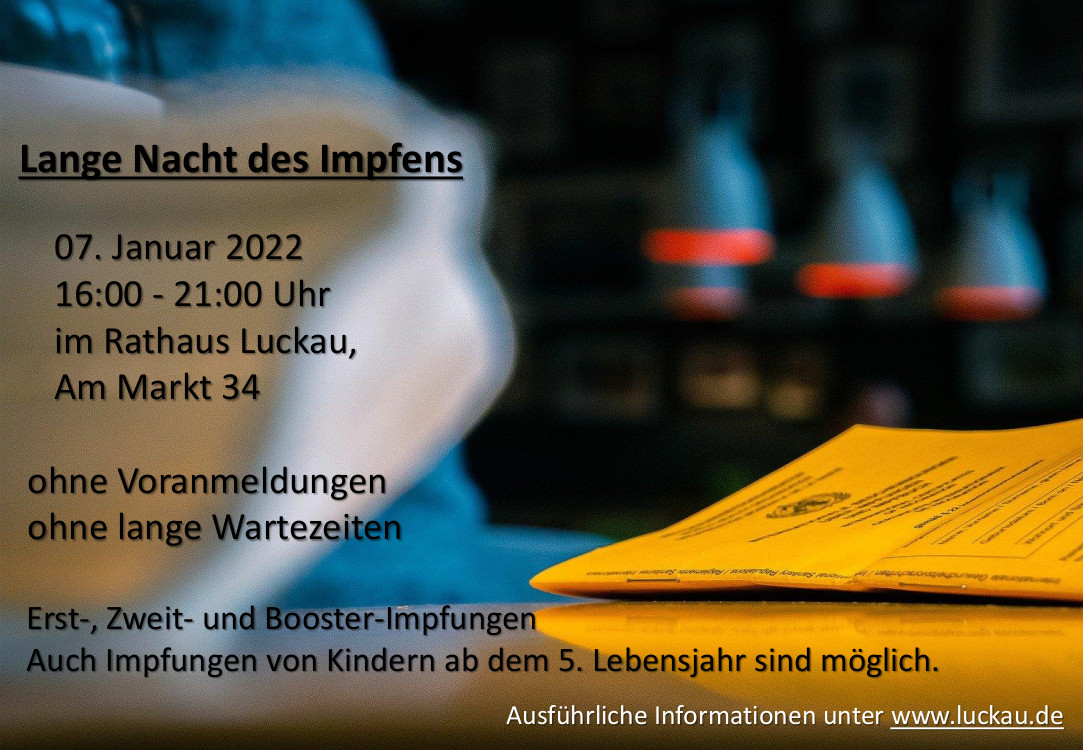 klugewitz's tweet photo. Erst als Sprint gedacht - nun ein Marathon. #bbimpft Wir stellen uns auch in 2022 der Omikron-Welle entgegen. Nach Weihnachten geht es am 7.1.2022 mit einer #LangenNachtdesImpfens im wunderschönen Rathaus #Luckau weiter. Wir freuen uns auf Euch! #AllesInDenArm https://t.co/DTqD0ToJ4y