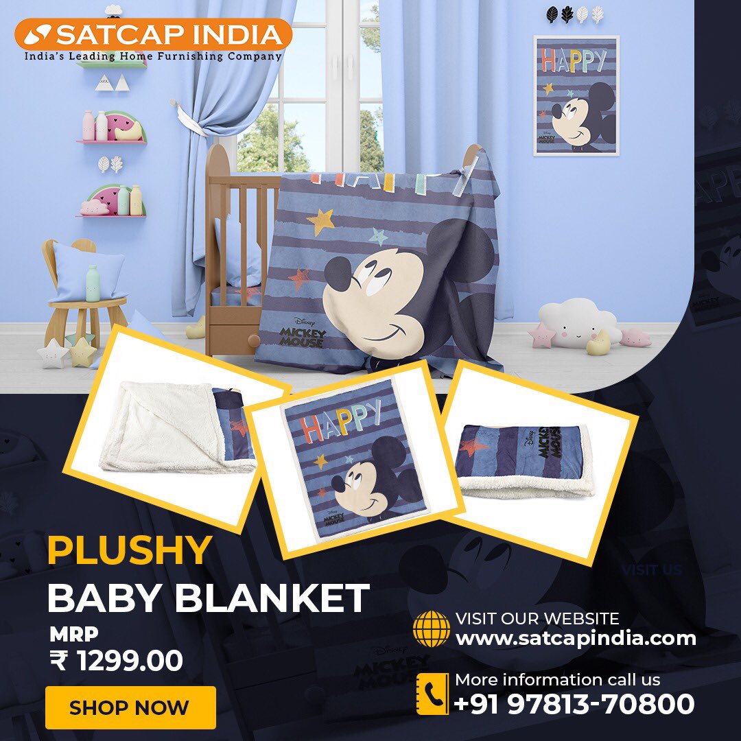 Satcap India Plushy Baby 2ply blanket #satcap #satcapindia #blanketyblank #quilts #Mattress #comforter #bedsheet #BedwetterBrett #MY BABY