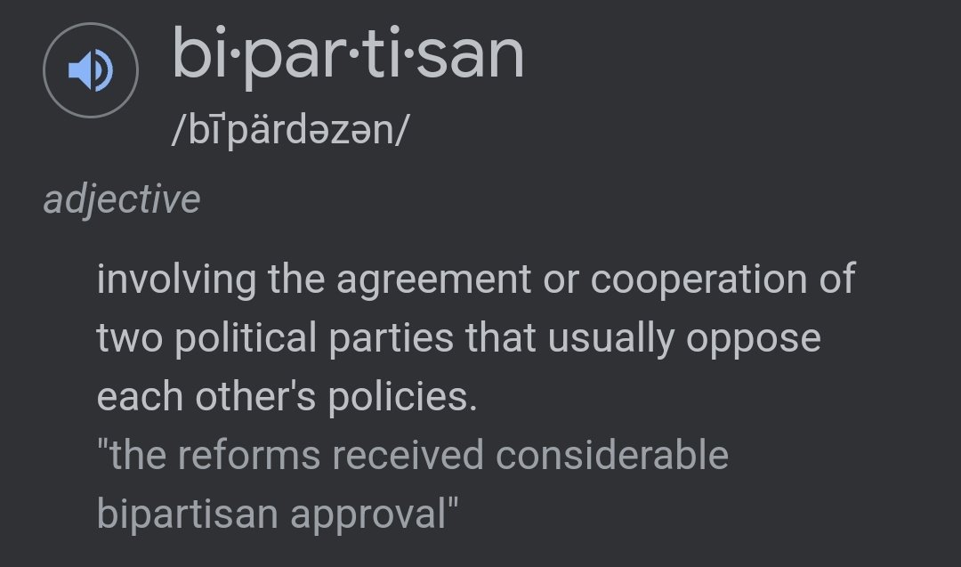 RC_Shivers's tweet photo. @AOC You obviously forgot what the meaning of this word is. Your BBB plan is unilateral not bipartisan. Bipartisan doesn't mean arguing sides of the same party. Pathetic. https://t.co/JZR6g8UrAl