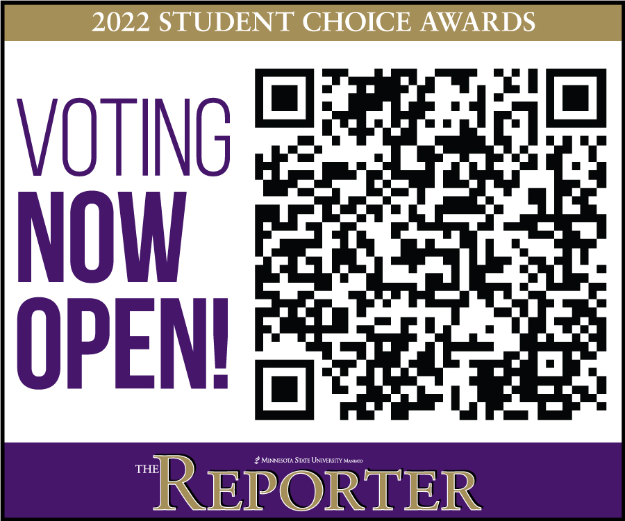 VOTING IS NOW OPEN FOR THE REPORTER'S 2022 STUDENT CHOICE AWARDS! Vote for your favorite local businesses in a variety of categories. Winners will be announced in our Student Choice Awards issue on February 3, 2022.
Survey Link: surveymonkey.com/r/SCA2022