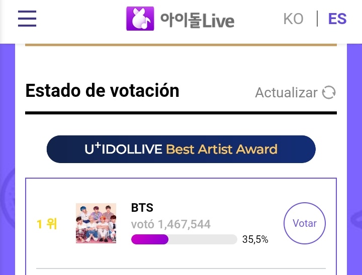 btsunike08's tweet photo. — Pasen a votar por BTS para los siguientes premios:

— "Best Artist Award" - U+IdolLive 

— "Popular Artist Award" - Golden Disc Awards 

🖇:https://t.co/iMfIoUqblO
🖇:https://t.co/0rFPolc24E 

@BTS_twt https://t.co/qThPb4CCtY
